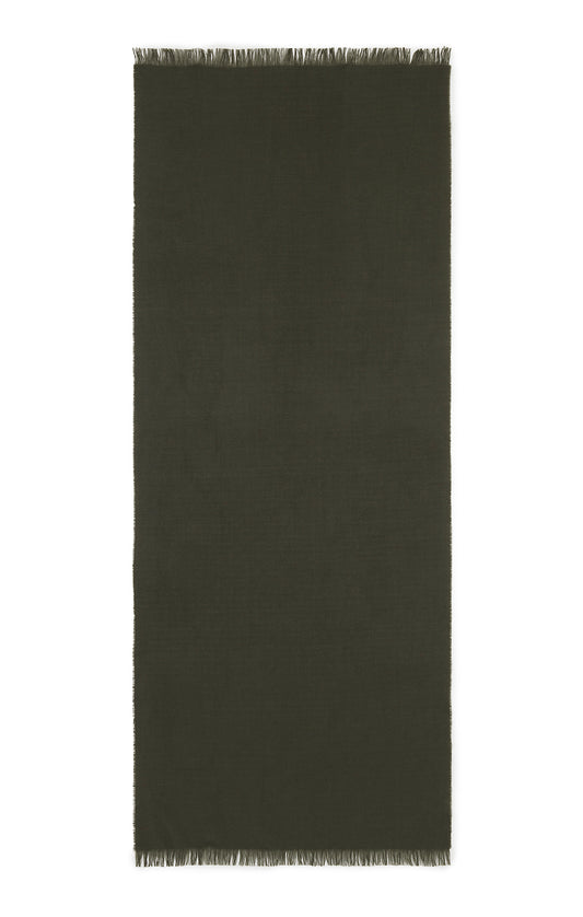 Dark Olive Kishorn Cashmere Scarf