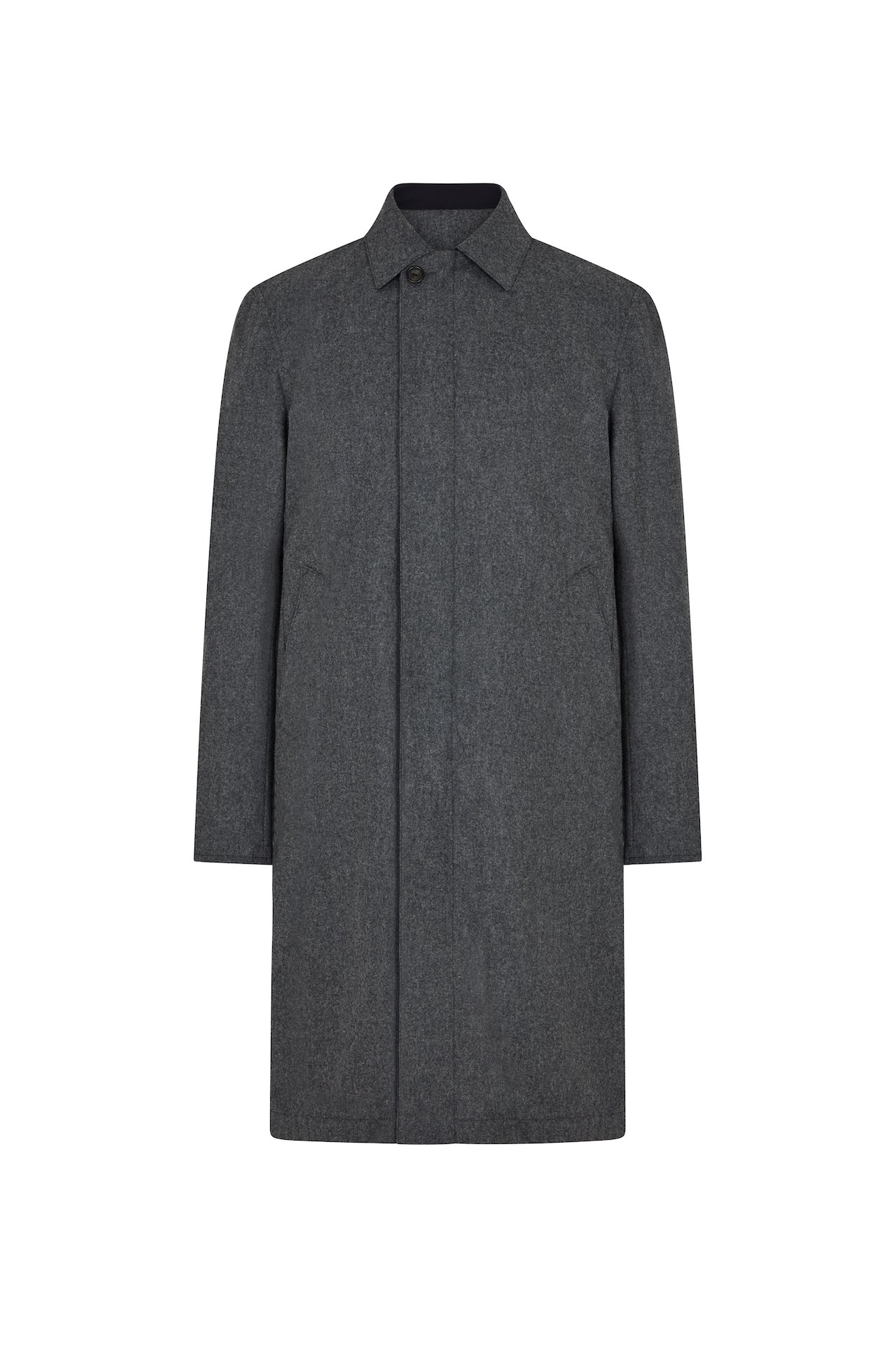 Black/Charcoal Stand Collar Reversible Mac