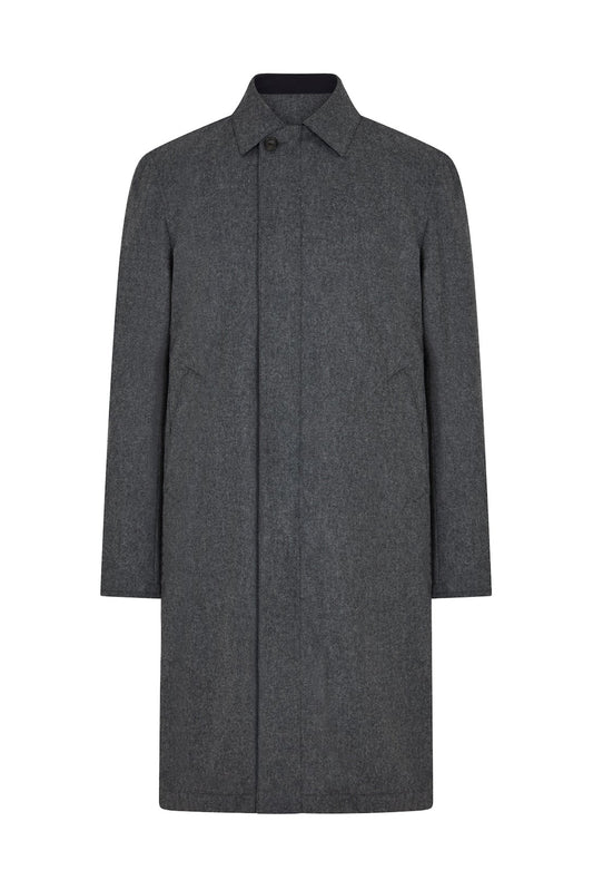 Black/Charcoal Stand Collar Reversible Mac