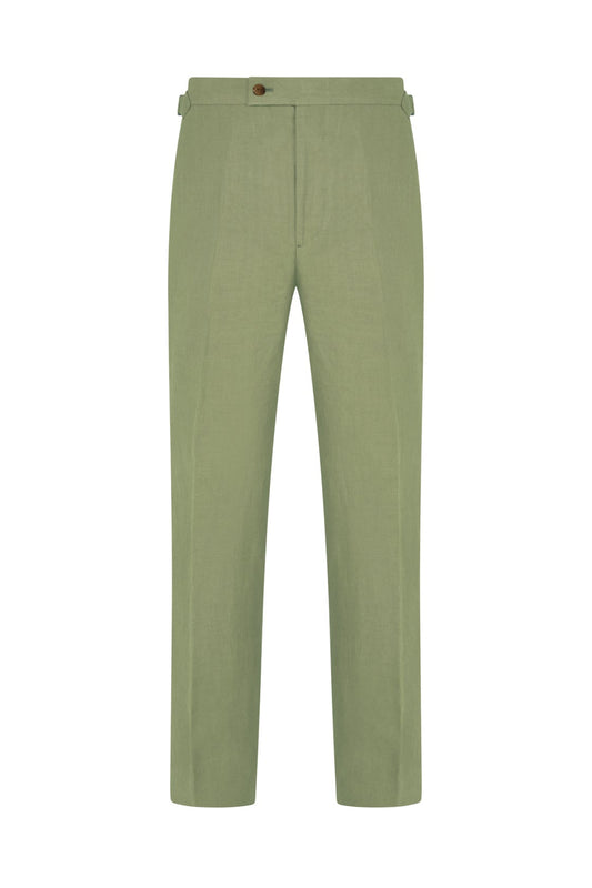 Sea Green Linen Trousers