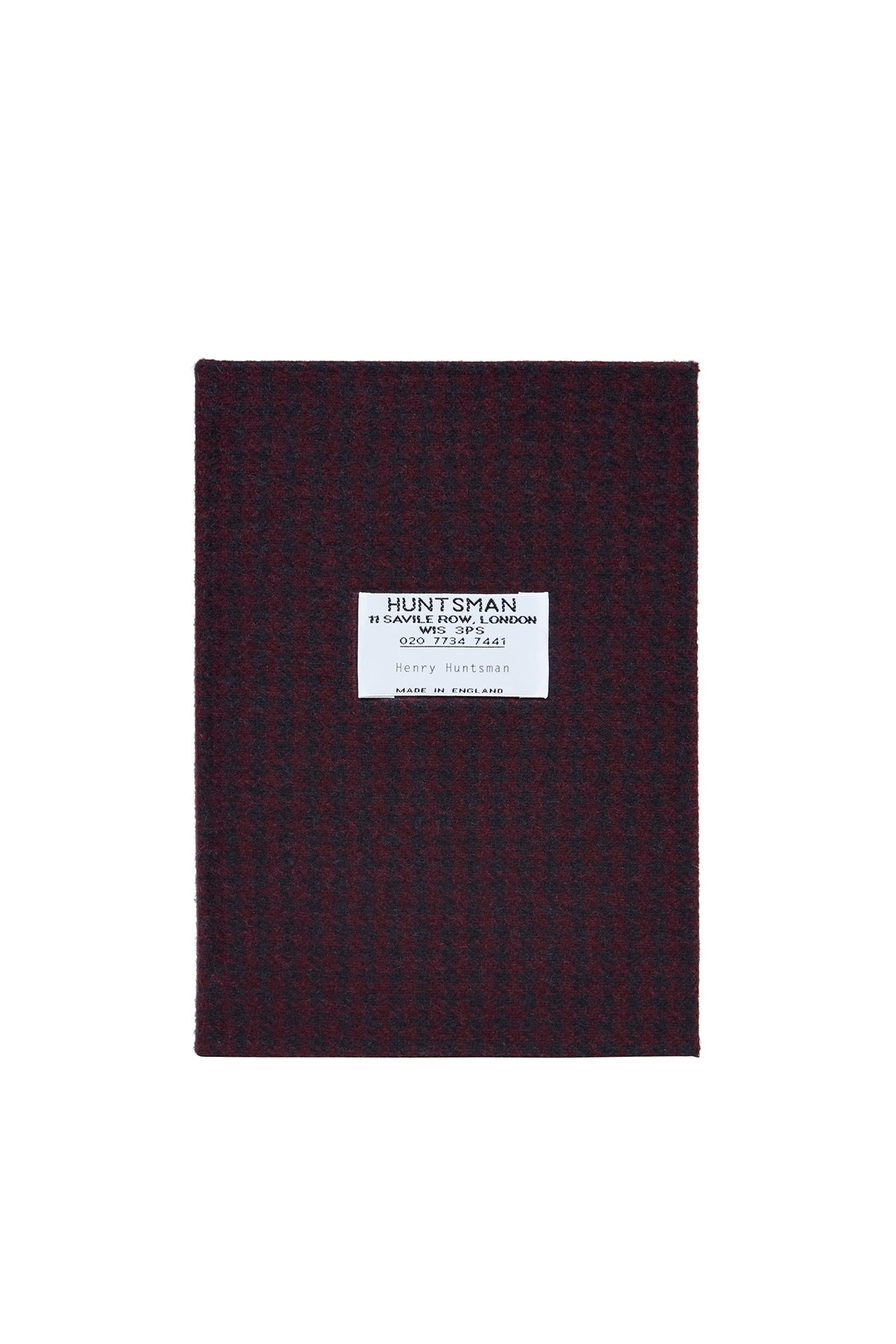 Wine/Navy Peck Houndstooth Almanac Notebook