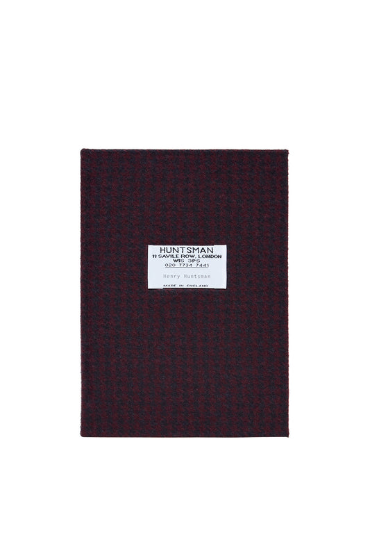 Wine/Navy Peck Houndstooth Almanac Notebook