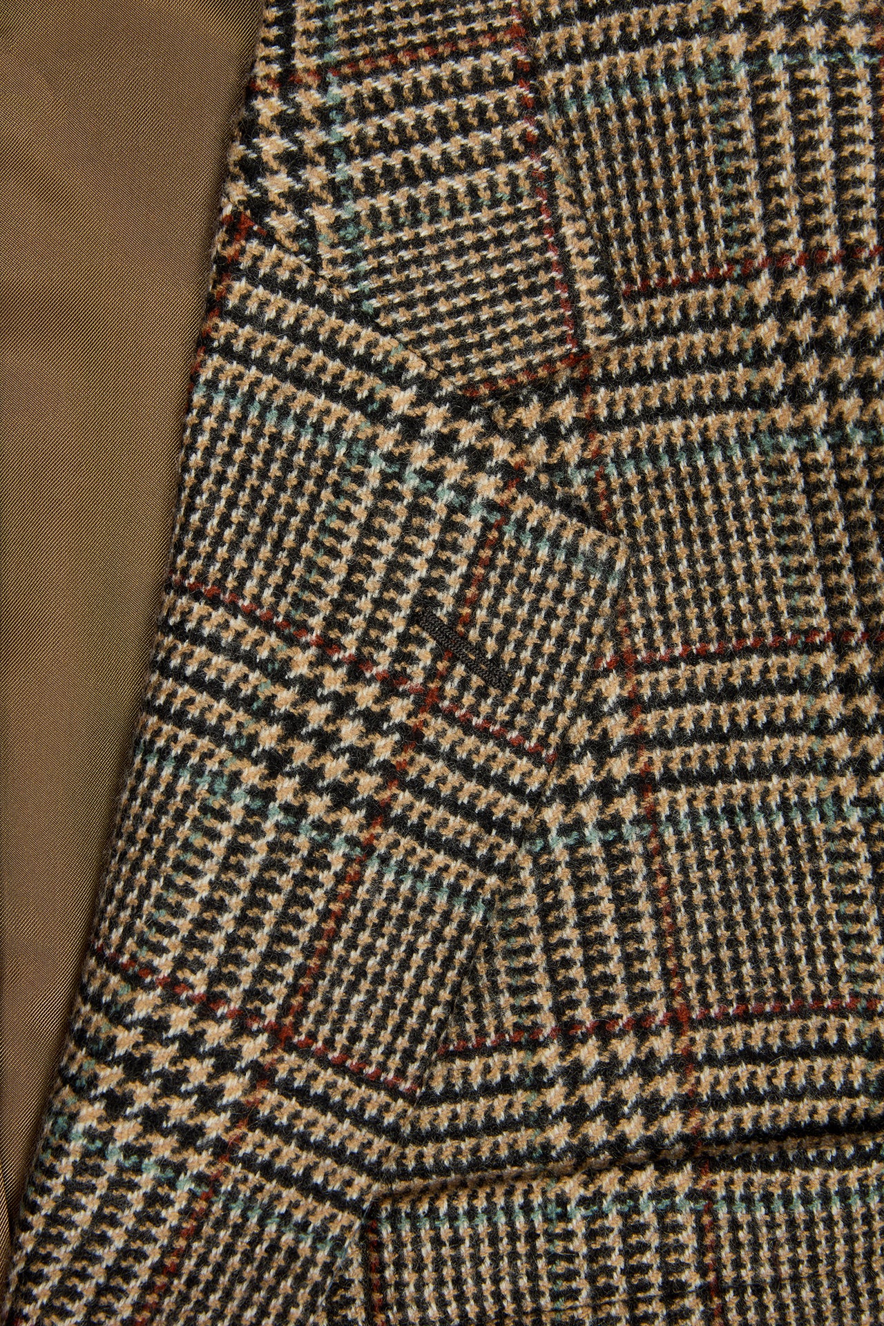 Rust/Green/Toffee Cashmere Glen Check Jacket