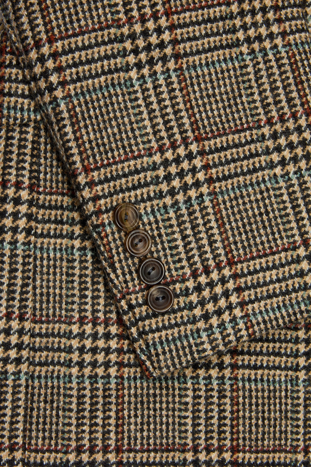 Rust/Green/Toffee Cashmere Glen Check Jacket