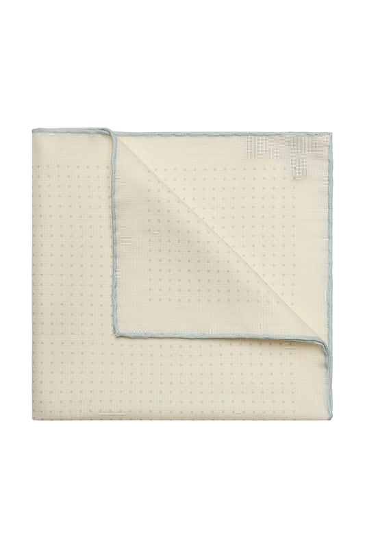 Spot Silk Hopsack Pocket Square