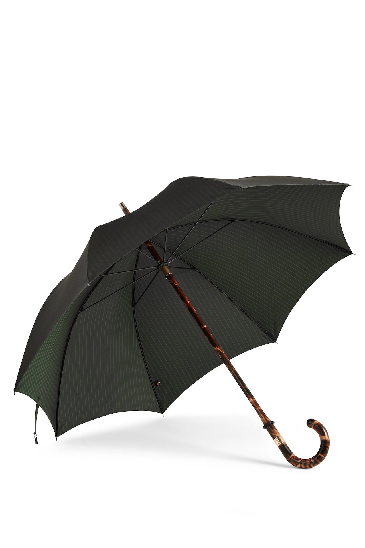 Pinstripe Maple Wood Umbrella