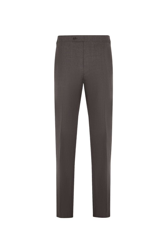 Grey Wool Hopsack Trouser