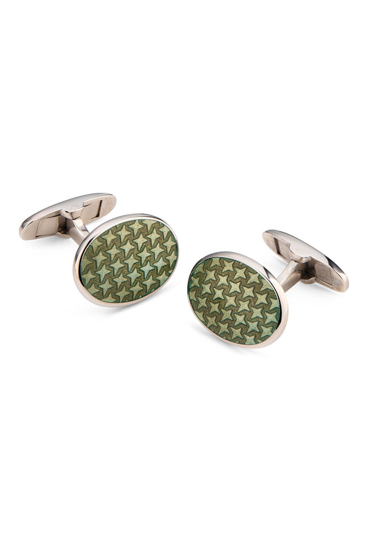Four Point Star Enamel Cufflink