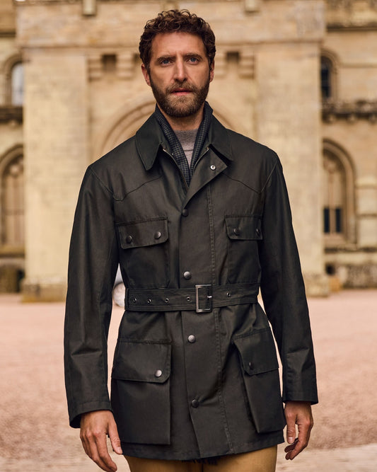 Green Super Dry Wax Shooting Jacket