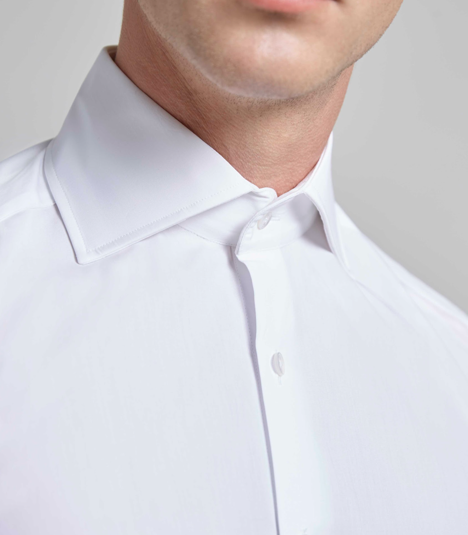 White Cotton Double Cuff Shirt