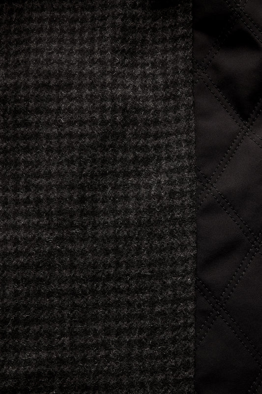Black Quilted Cashmere Lined Gilet