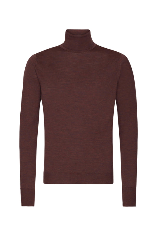 Copper Merino Wool Rollneck Knitwear
