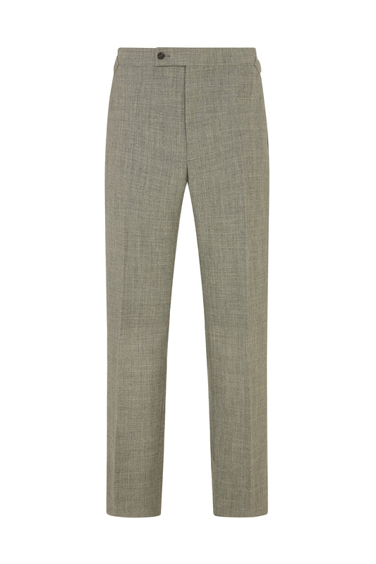 Grey Wool Fresco Trousers