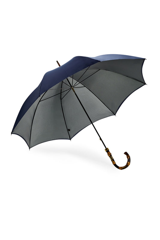 Navy Houndstooth Double Canopy Umbrella