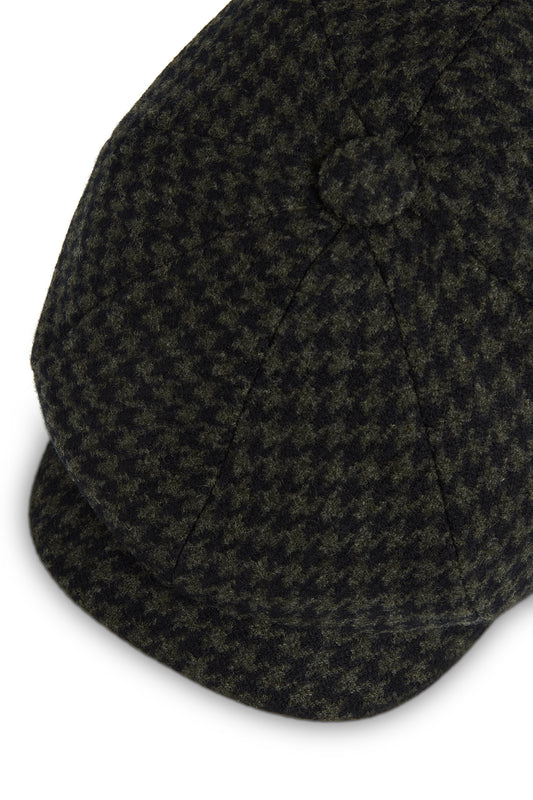 Olive/Midnight Houndstooth Towton Cap