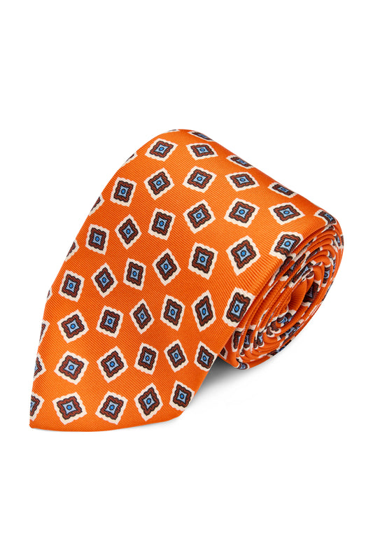 Stamp Madder Tie
