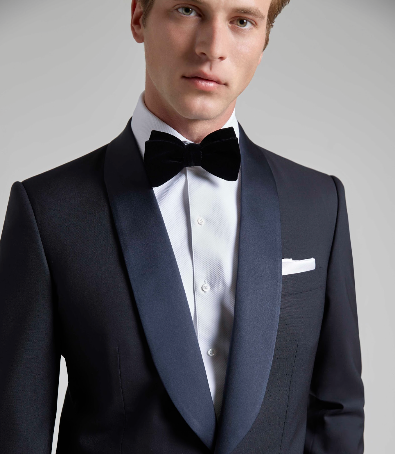 Midnight Wool/Mohair Single Breasted Dinner Suit
