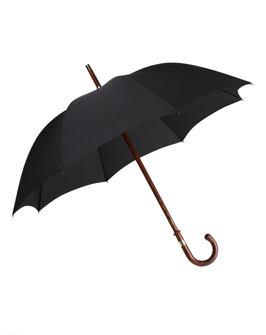 Black Polished Cherry Wood Umbrella