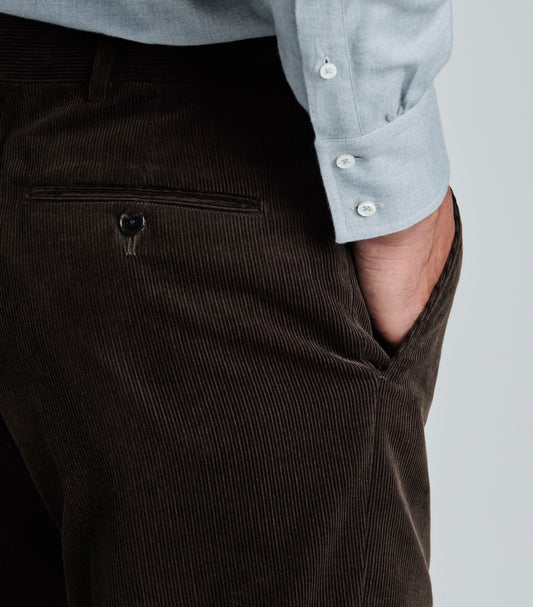 Brown Cotton Cord Trousers