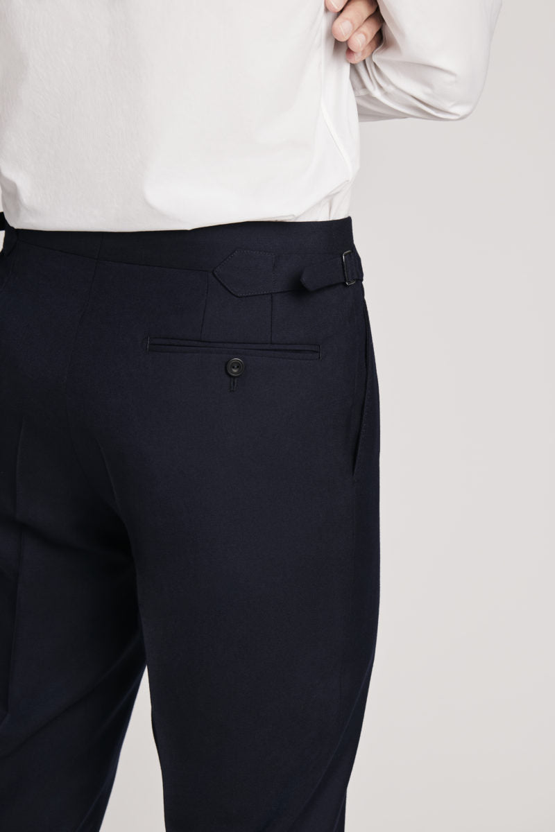 Navy Wool Twill Suit