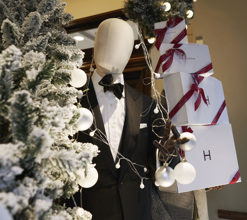 The Christmas Window at 11 Savile Row