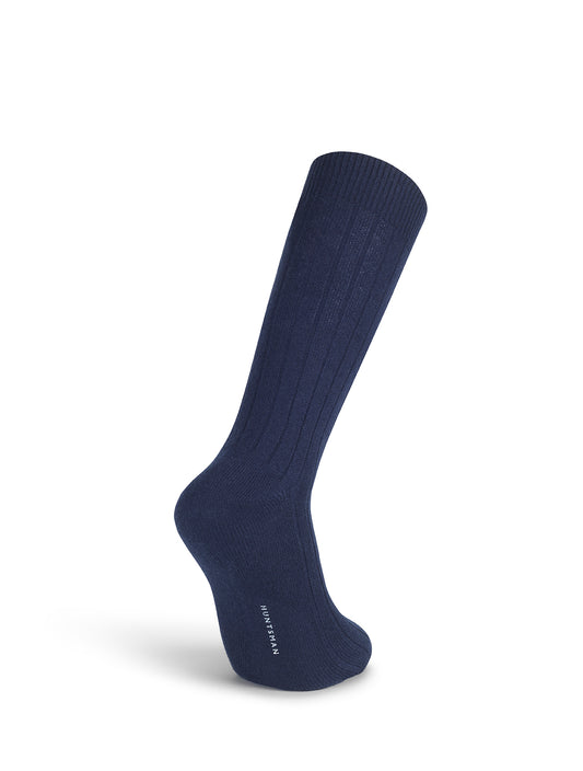 Navy Short Cashmere Socks