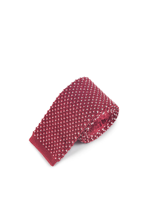 Claret Silk Birdseye Tie