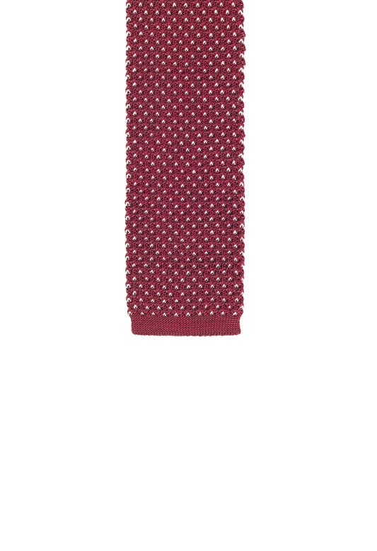 Claret Silk Birdseye Tie