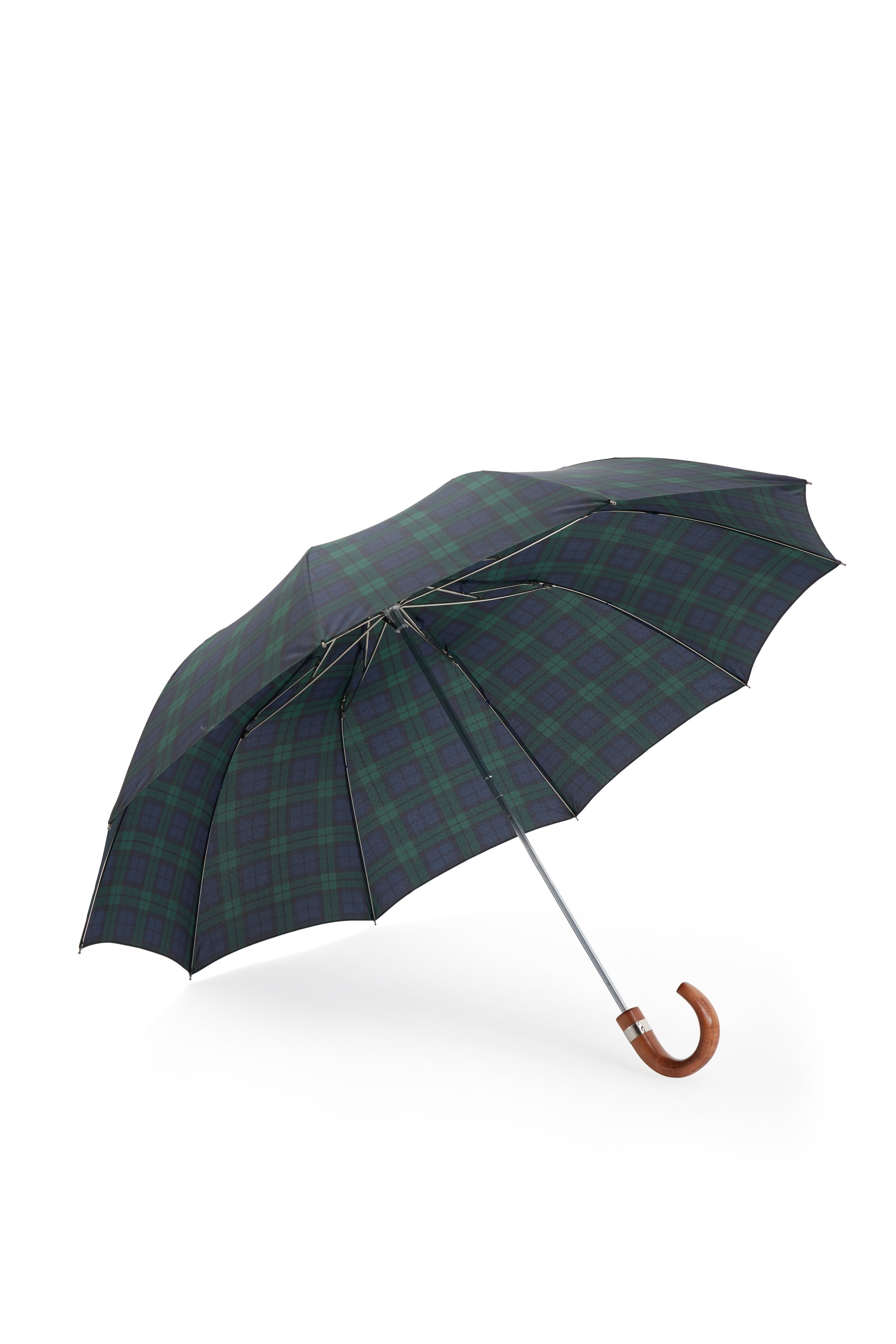 Black Watch Tartan Telescopic Umbrella