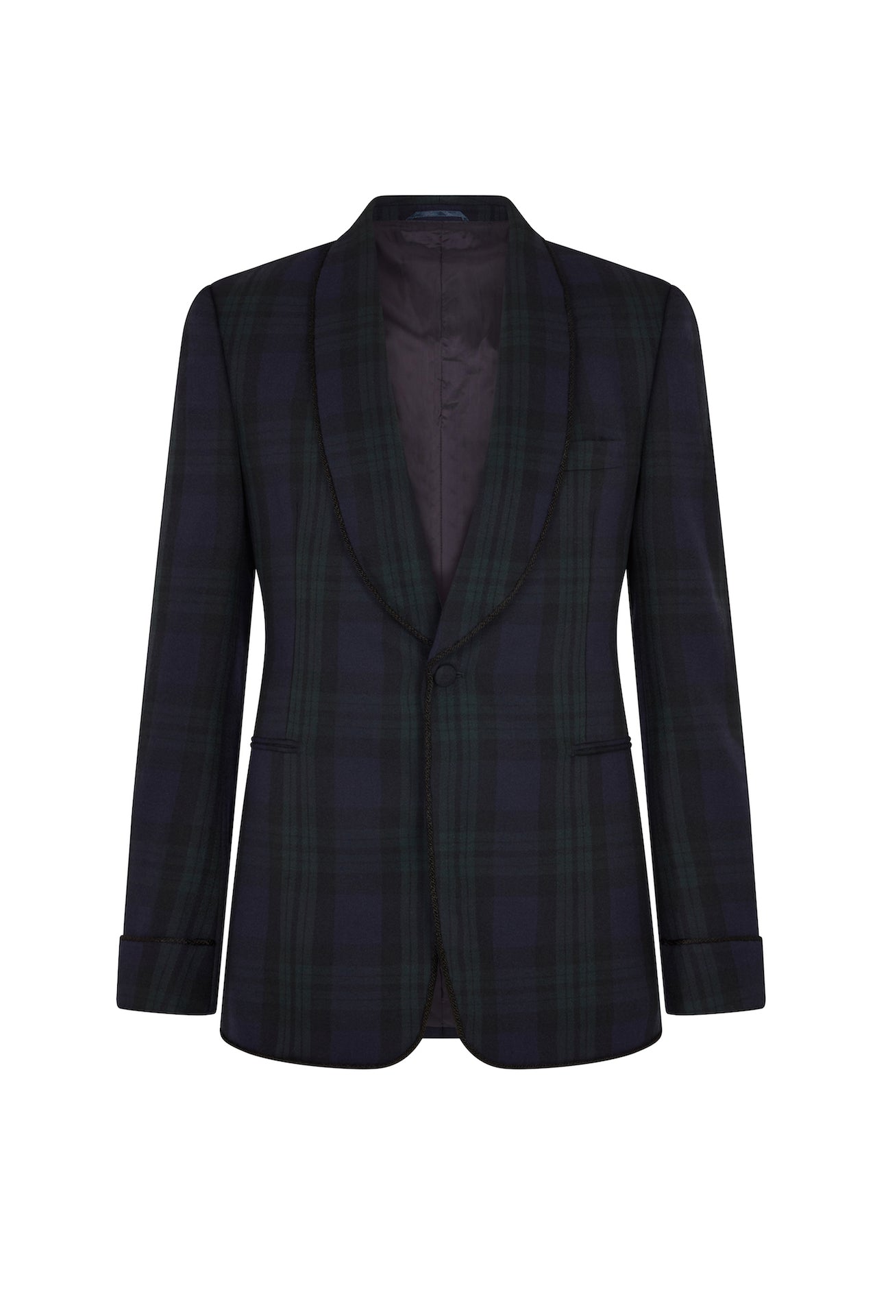 Black Watch Tartan Single Breasted Dinner Jacket