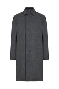 Black/Charcoal Stand Collar Reversible Mac
