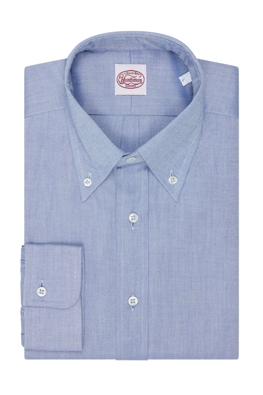 Navy Cotton Oxford Shirt