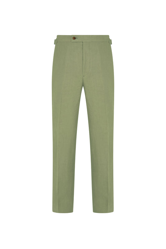 Sea Green Linen Trousers