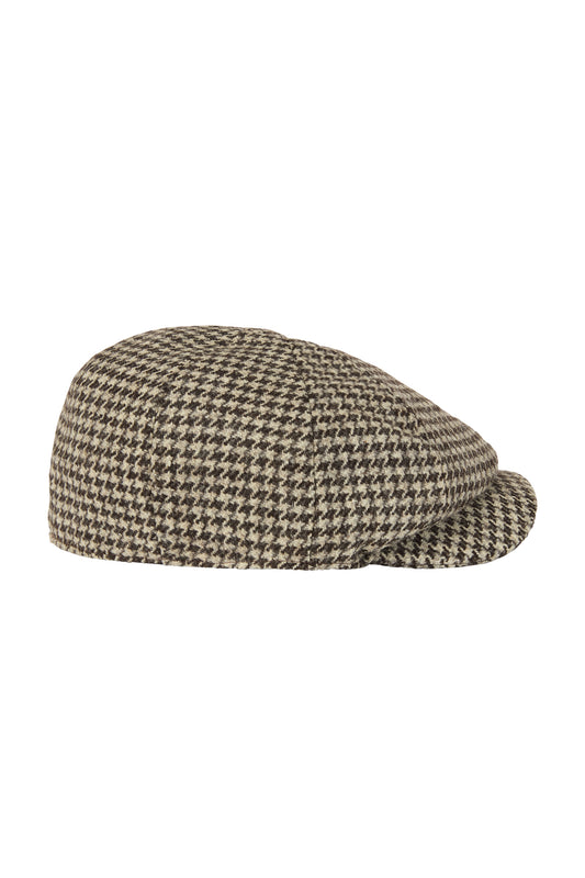 Brown/Grey Houndstooth Towton Cap