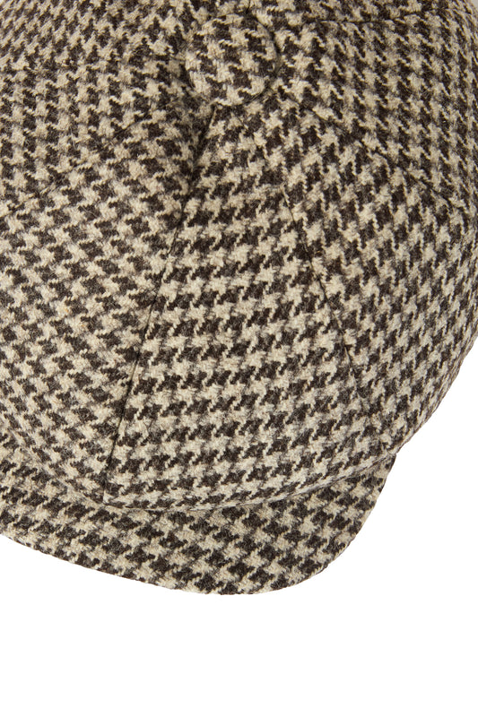 Brown/Grey Houndstooth Towton Cap