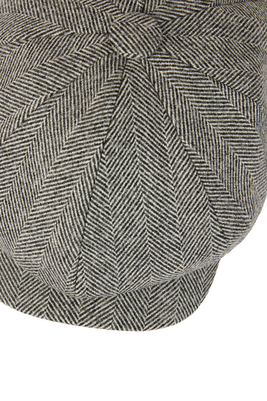 Grey Herringbone Towton Cap