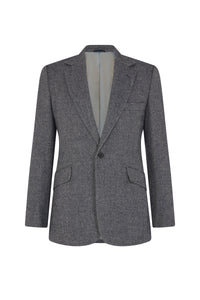 Navy/Light Grey Barleycorn Single Breasted Jacket