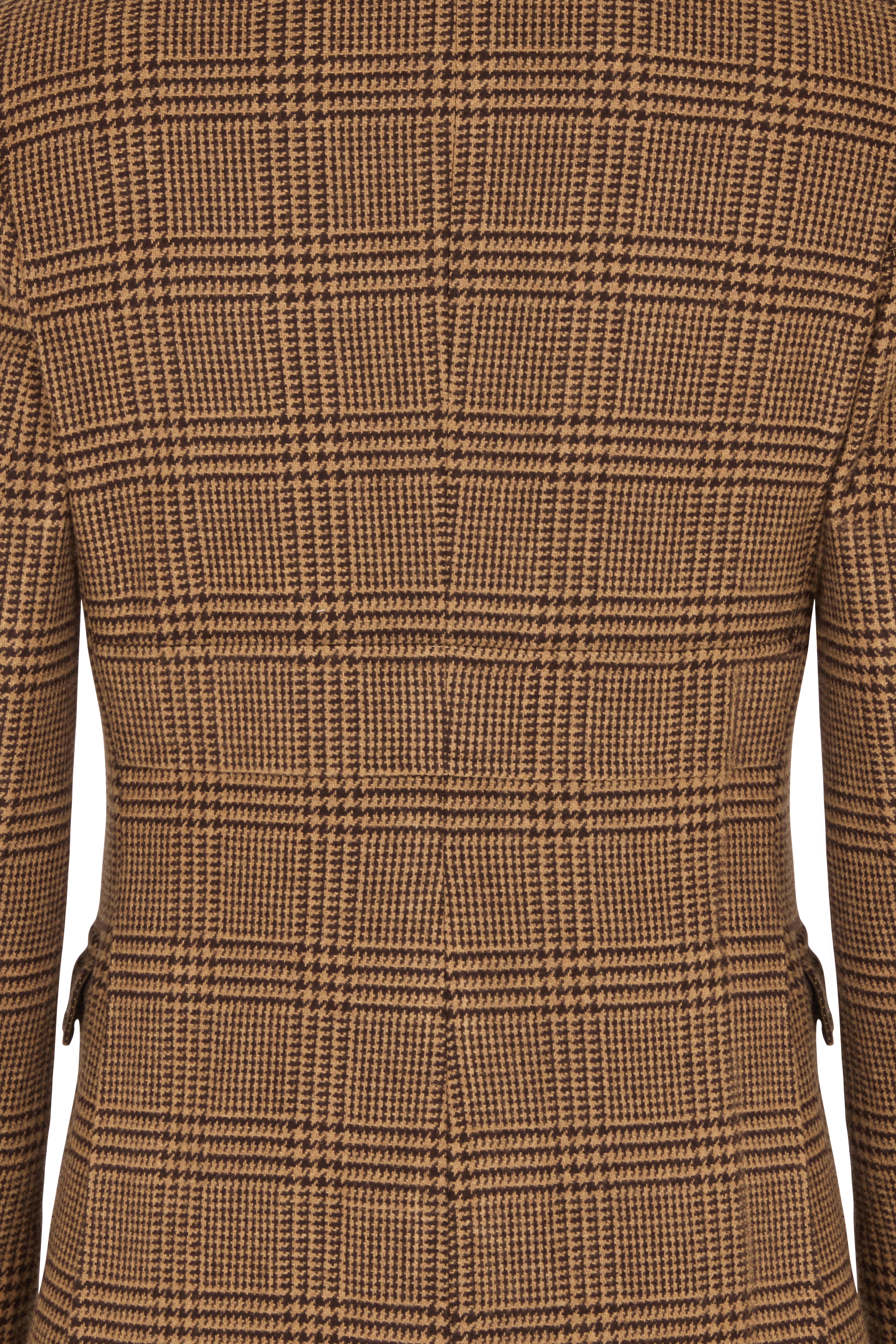 Toffee/Brown Glen Check Blazer | Huntsman – Huntsman Savile Row