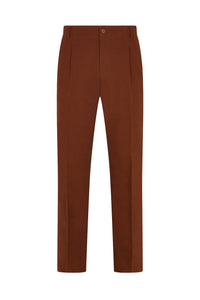 Rust French Drill Casual Trousers