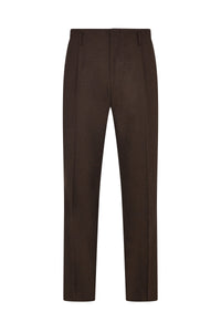 Brown Flannel Hollywood Trousers