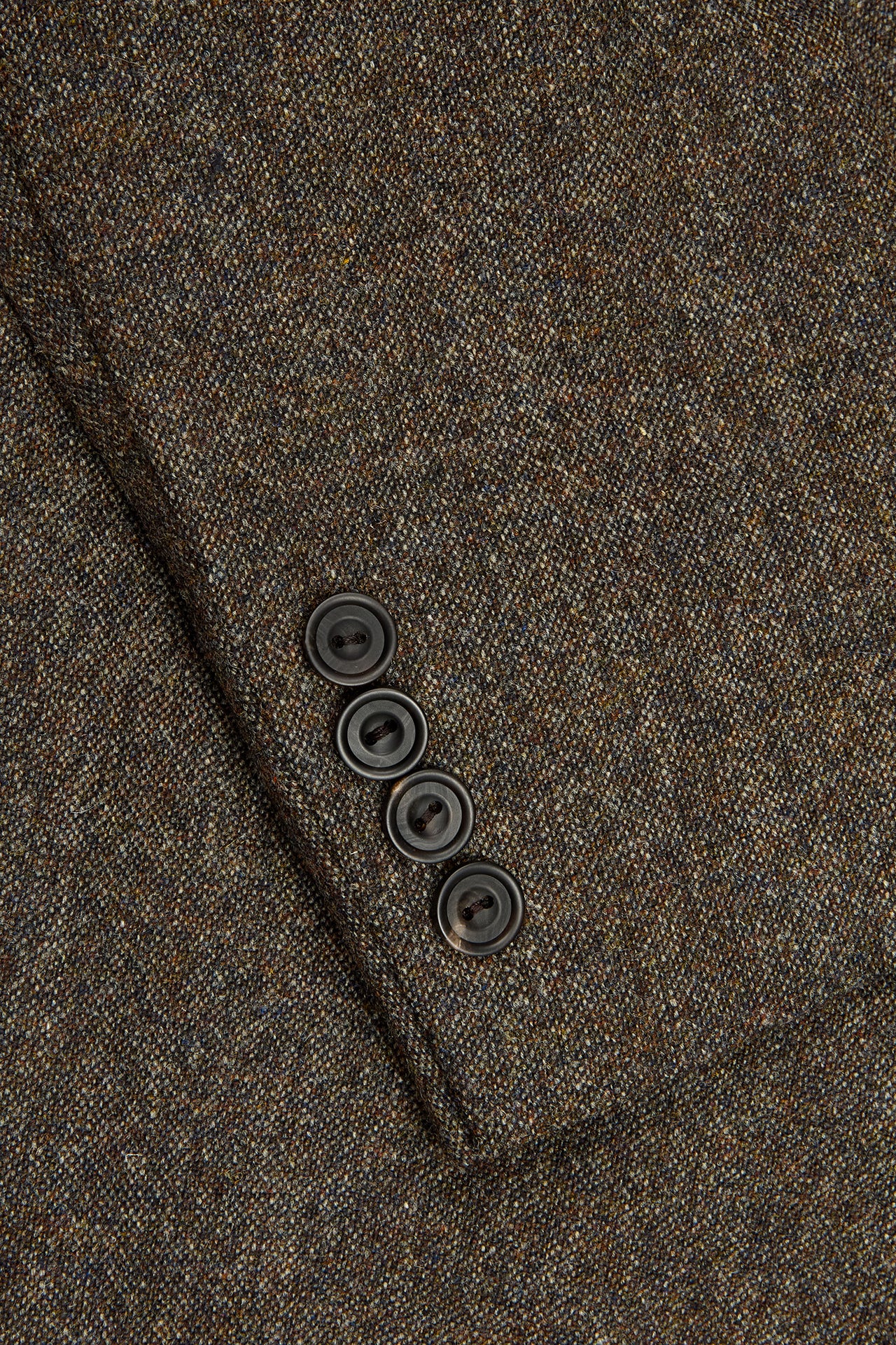 Brown Tweed Single Breasted Suit
