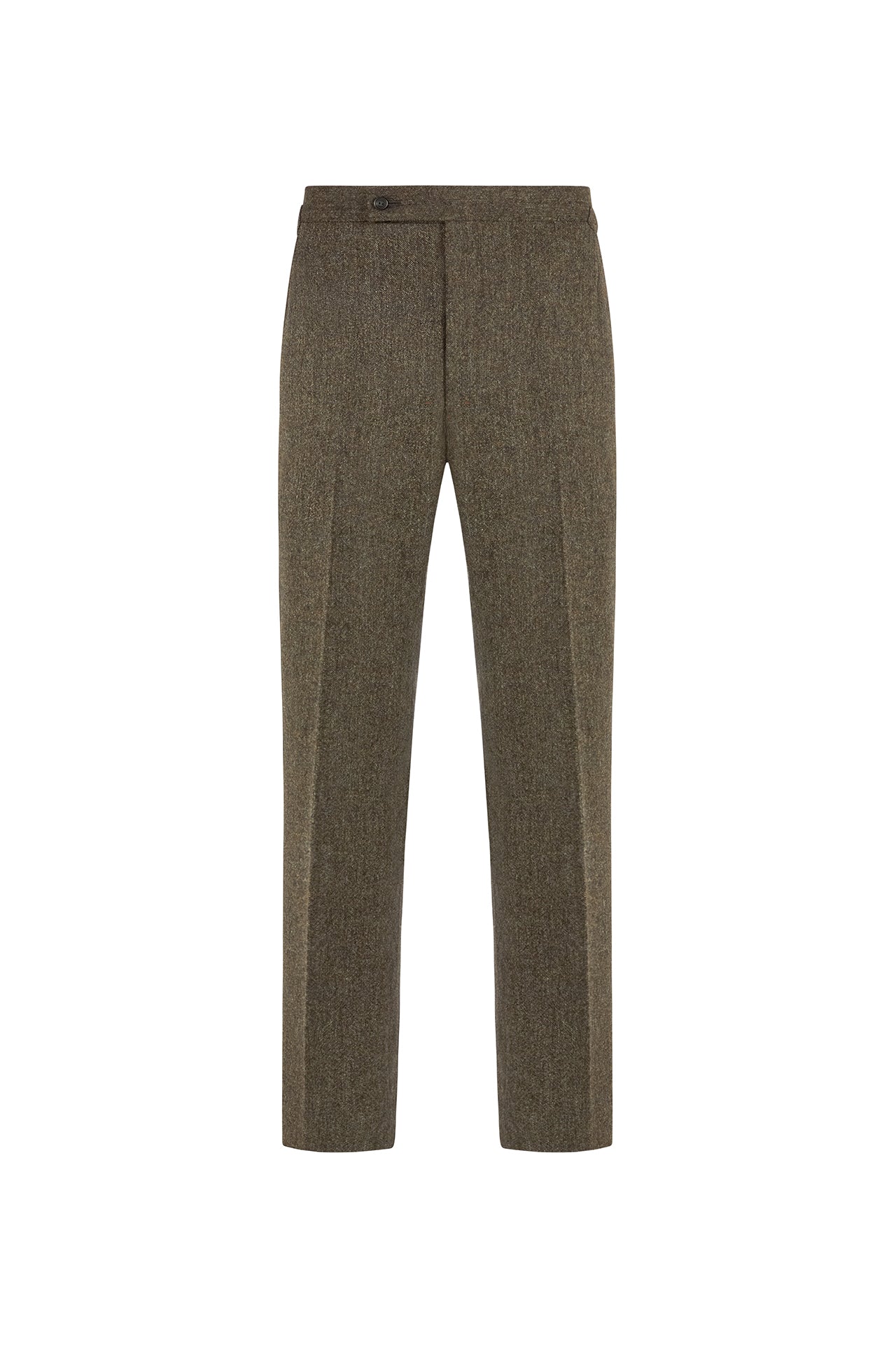 Brown Tweed Single Breasted Suit