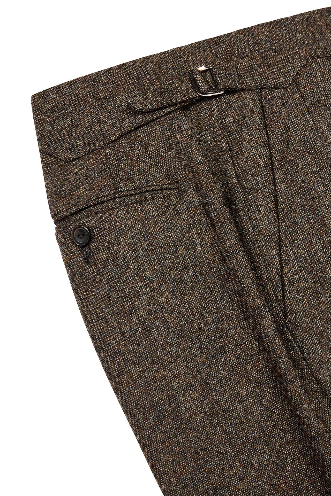 Brown Tweed Single Breasted Suit
