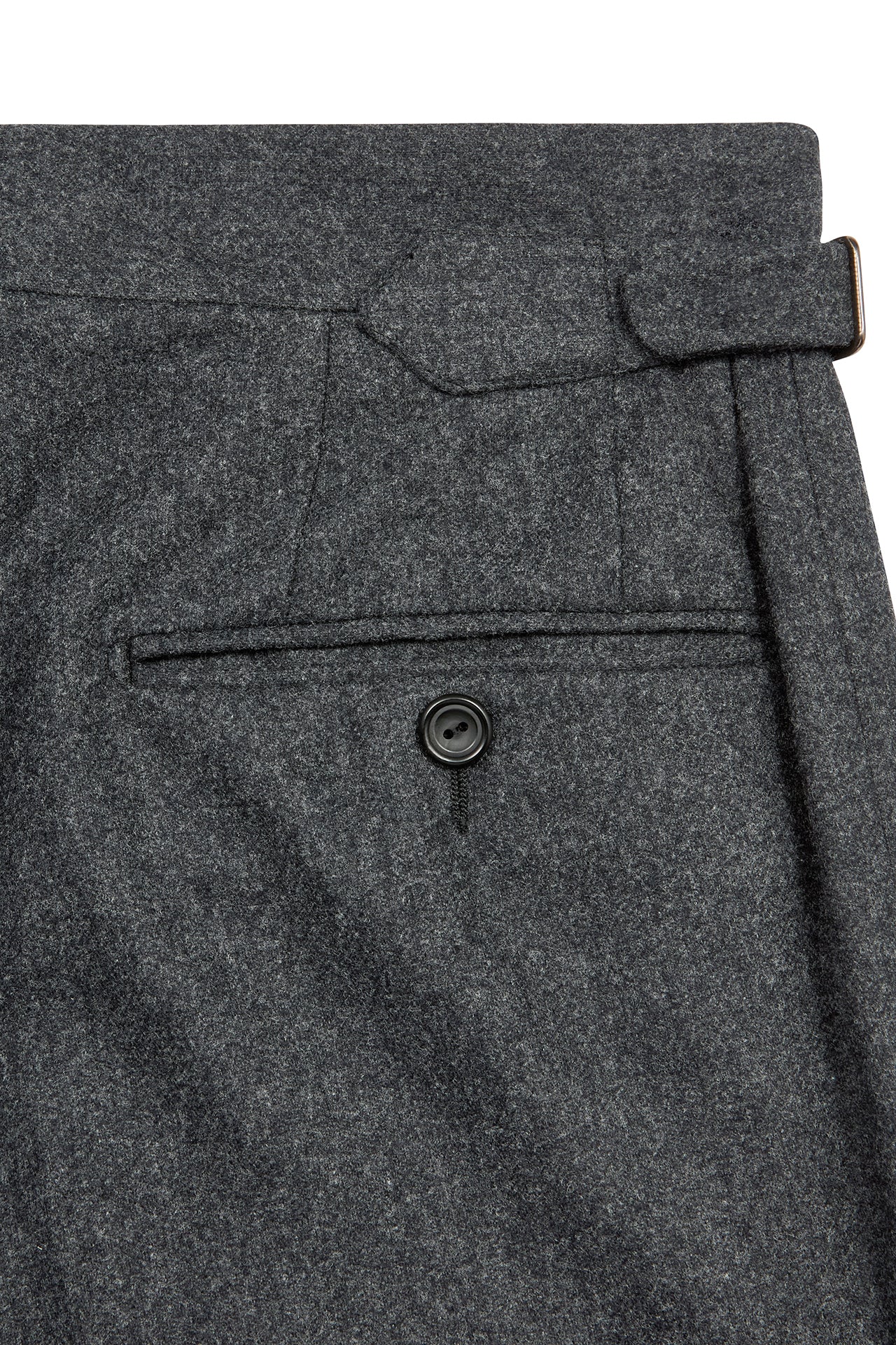 Charcoal Flannel Trousers