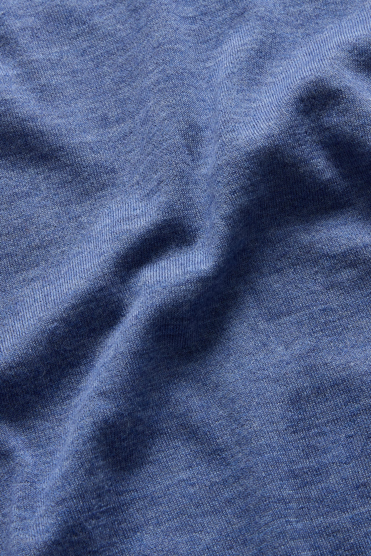 Blue Super 180s Cashmere V Neck Knitwear