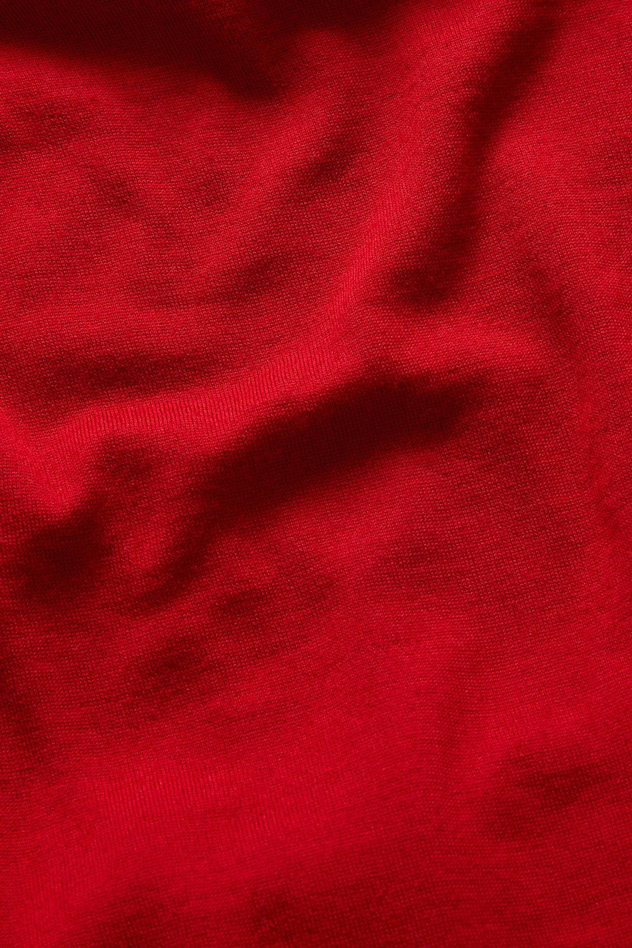 Crimson Merino Wool Rollneck Knitwear