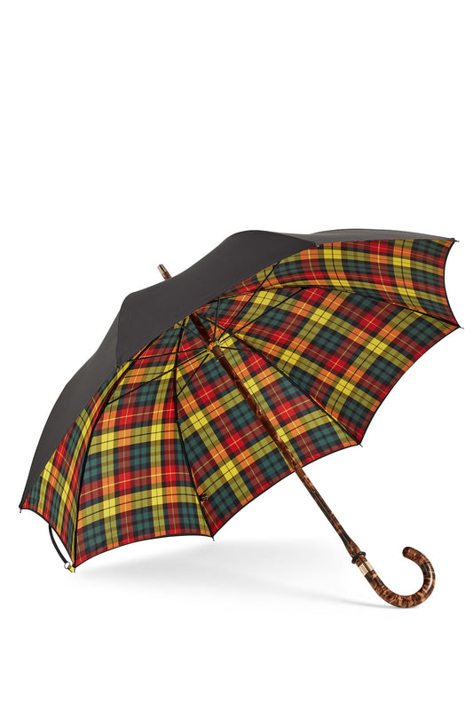 Black & Tartan Double Canopy Umbrella