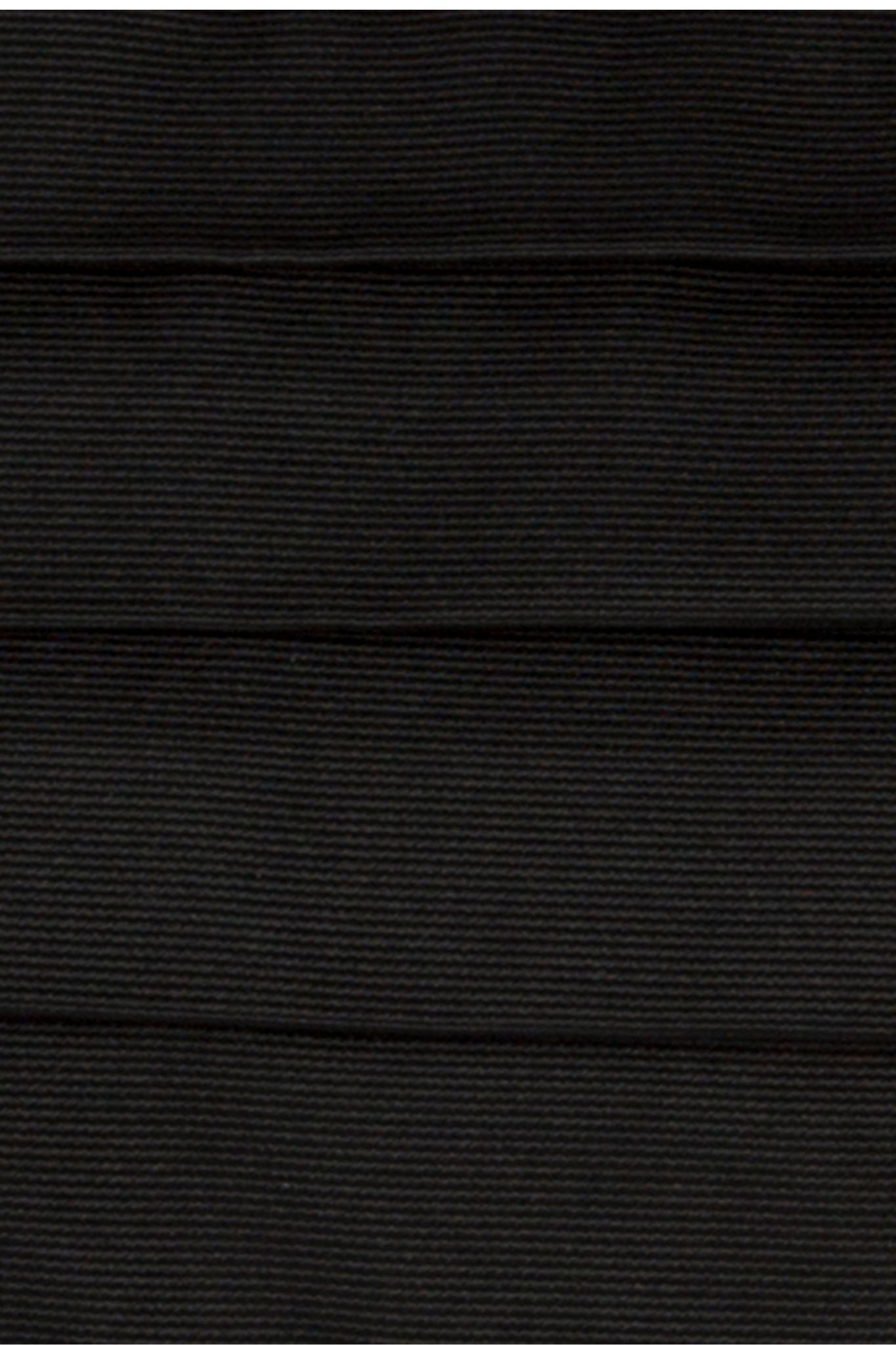 Black Silk Ribbed Cummerbund