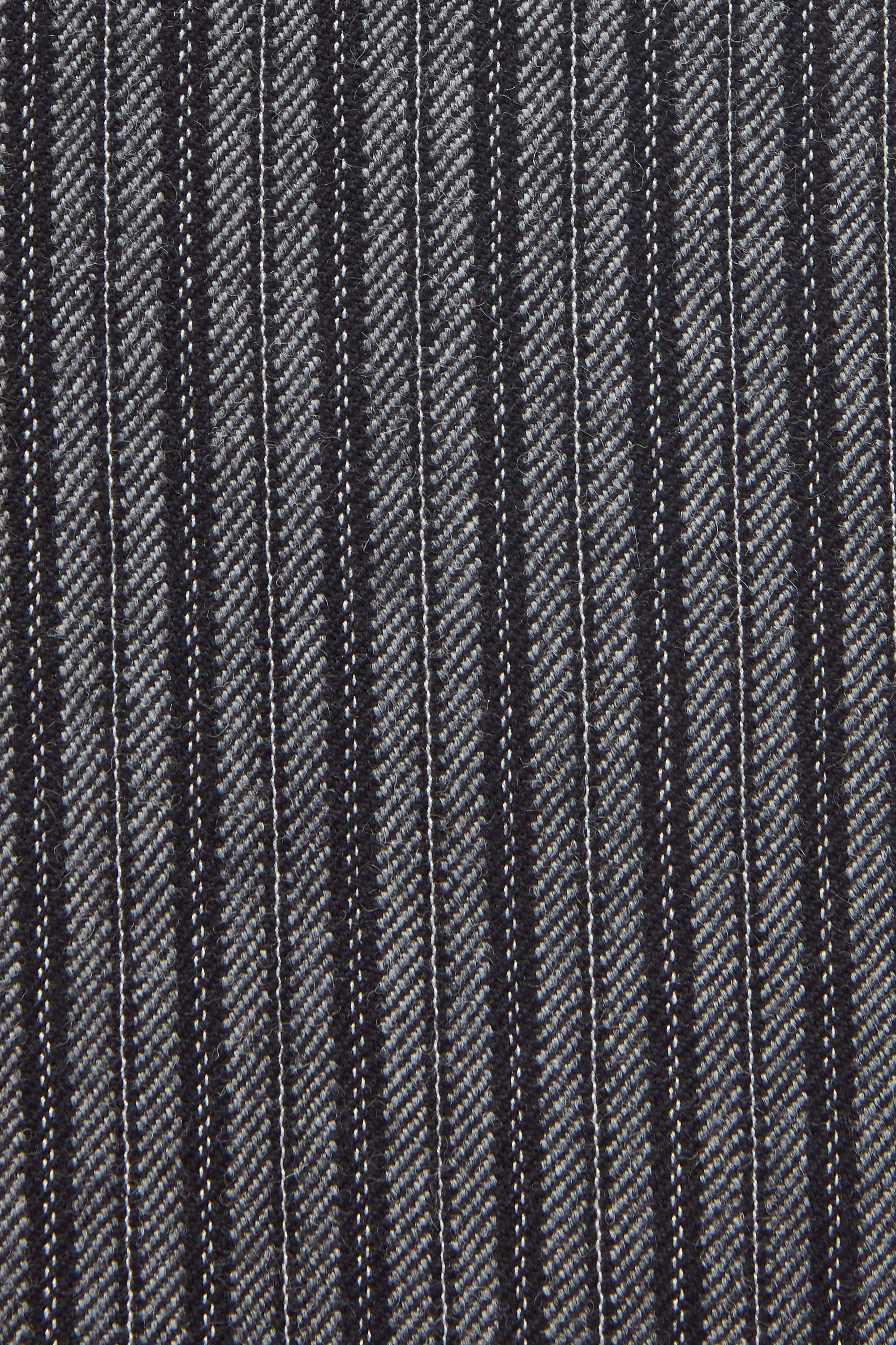 Grey Wool Stripe Trouser