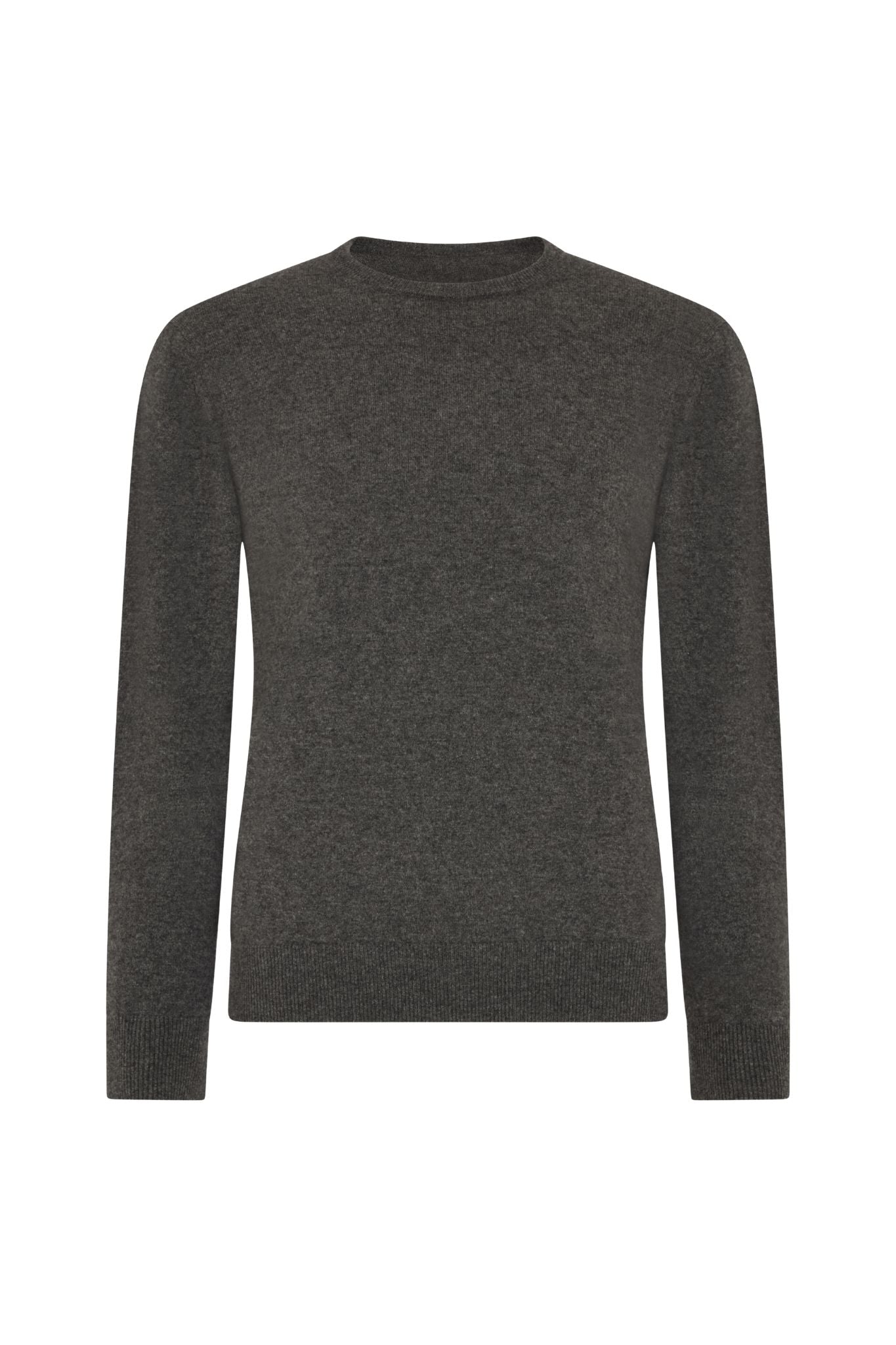 Charcoal Cashmere Crew Neck Jumper